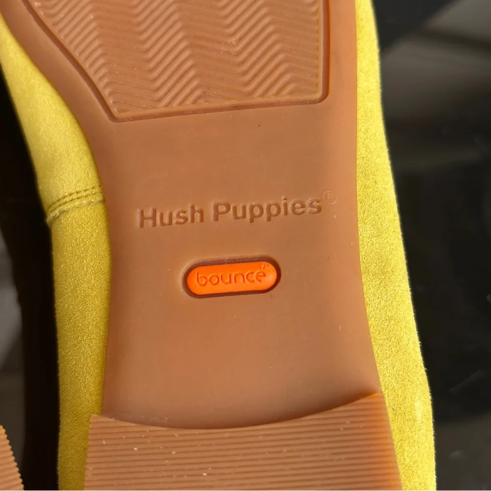 Hush Puppies Bounce Sadie Tassel Suede Slip On Yellow Size 9 - Picture 10 of 12